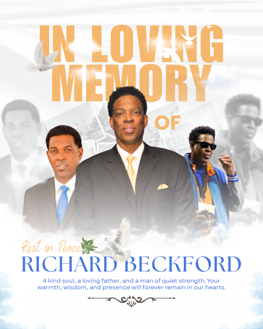 Rashad - IN LOVING MEMORY - Richard B - Floral Traditional Remembrance IG POST